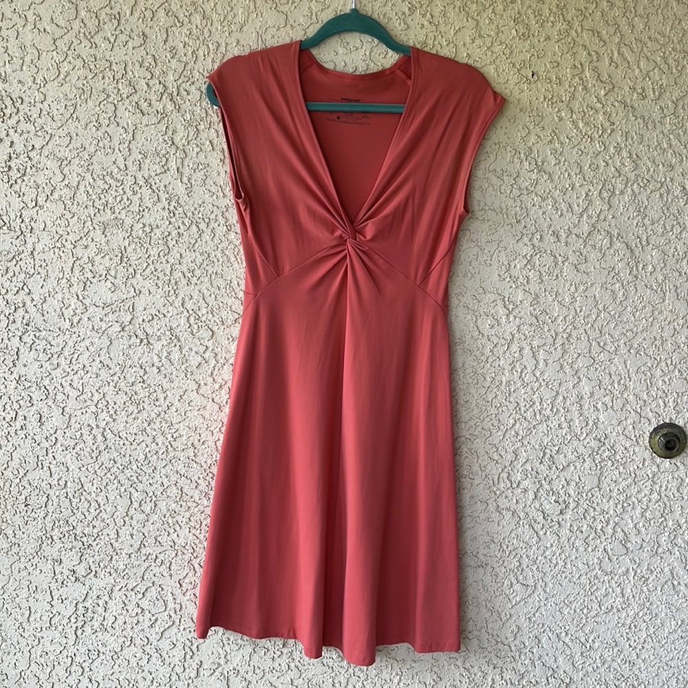 Patagonia Bandha coral twist top stretchy dress M